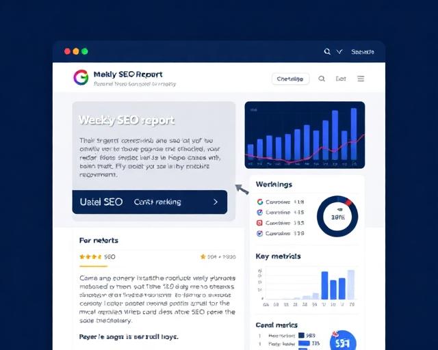 Weekly SEO email digest report preview