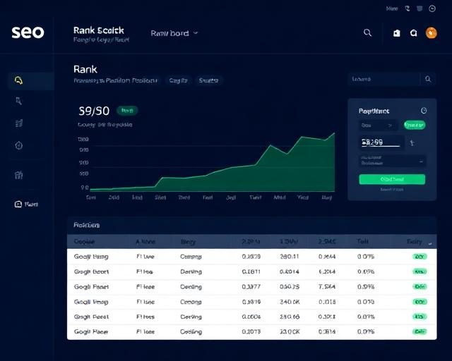 Rank tracking chart with Google and Bing positions